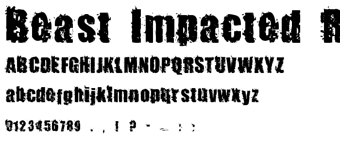 Beast Impacted Regular font